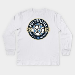 Football Is Everything - Philadelphia Vintage Kids Long Sleeve T-Shirt